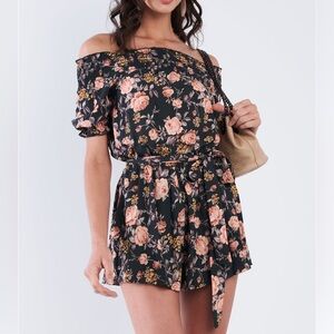 NWT Sage Off The Shoulder Romper